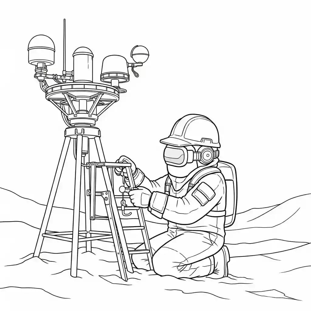 dois tripulantes de Among Us no interior da nave – desenho para colorir