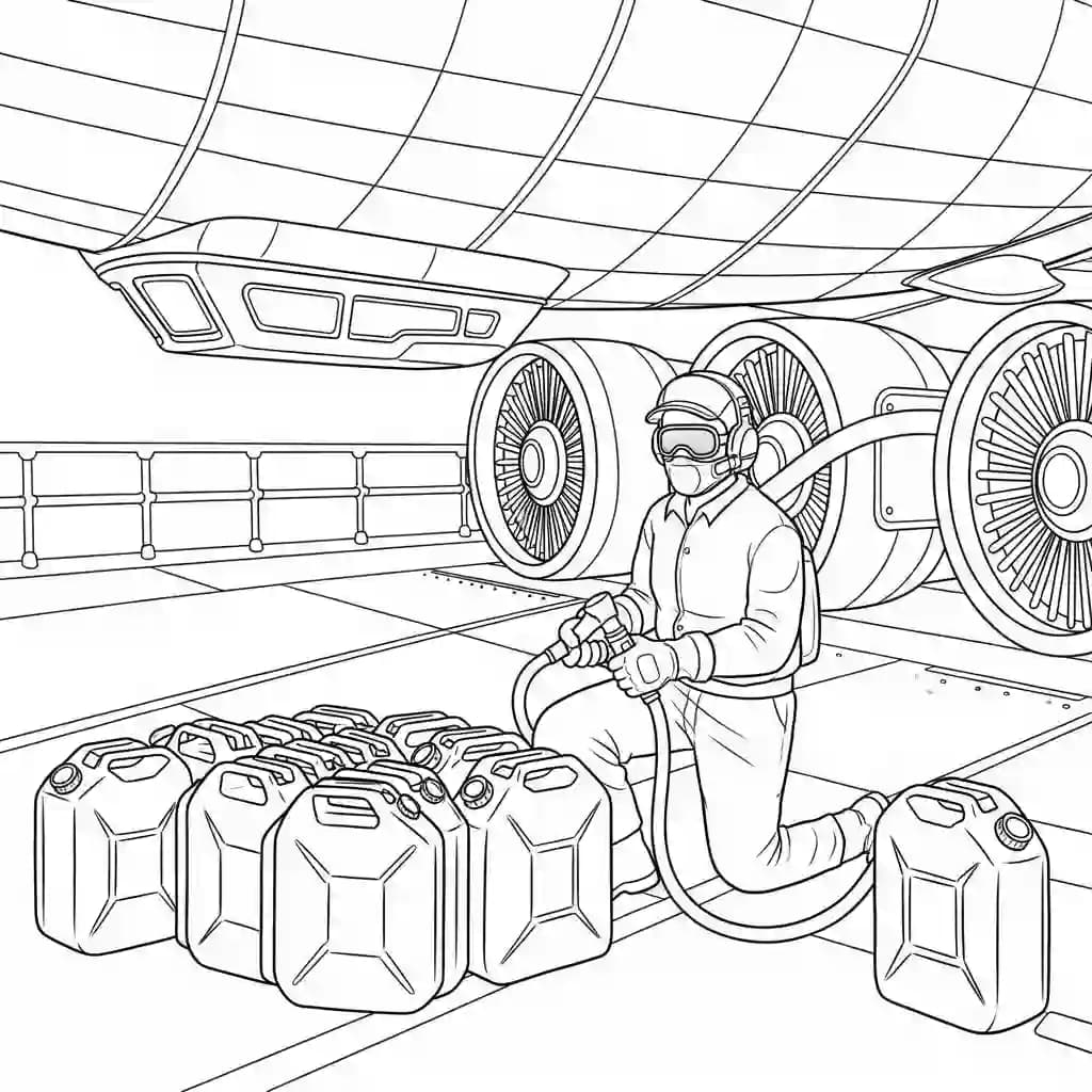 dois tripulantes de Among Us no interior da nave – desenho para colorir