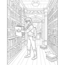 dois tripulantes de Among Us no interior da nave – desenho para colorir