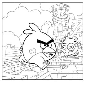 desenho de Angry Birds