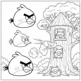 desenho de Angry Birds