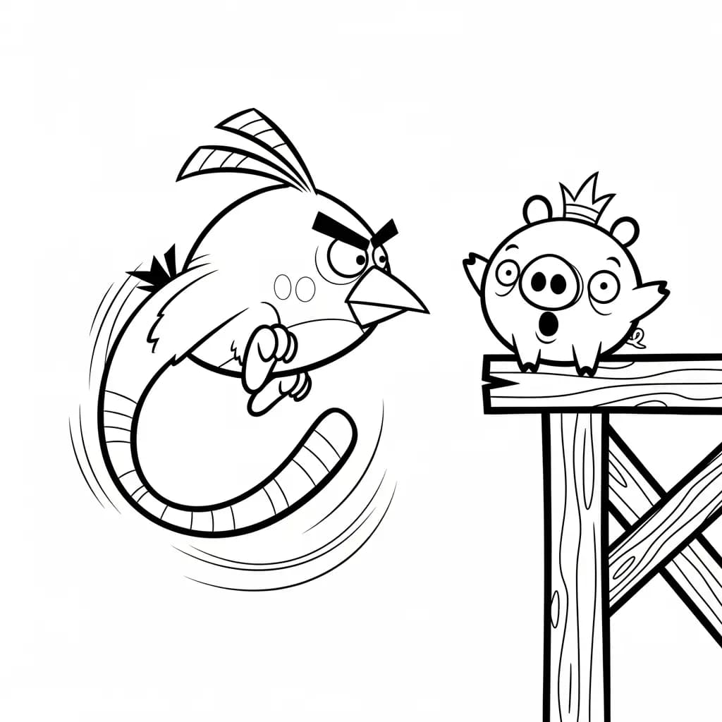 desenho de Angry Birds