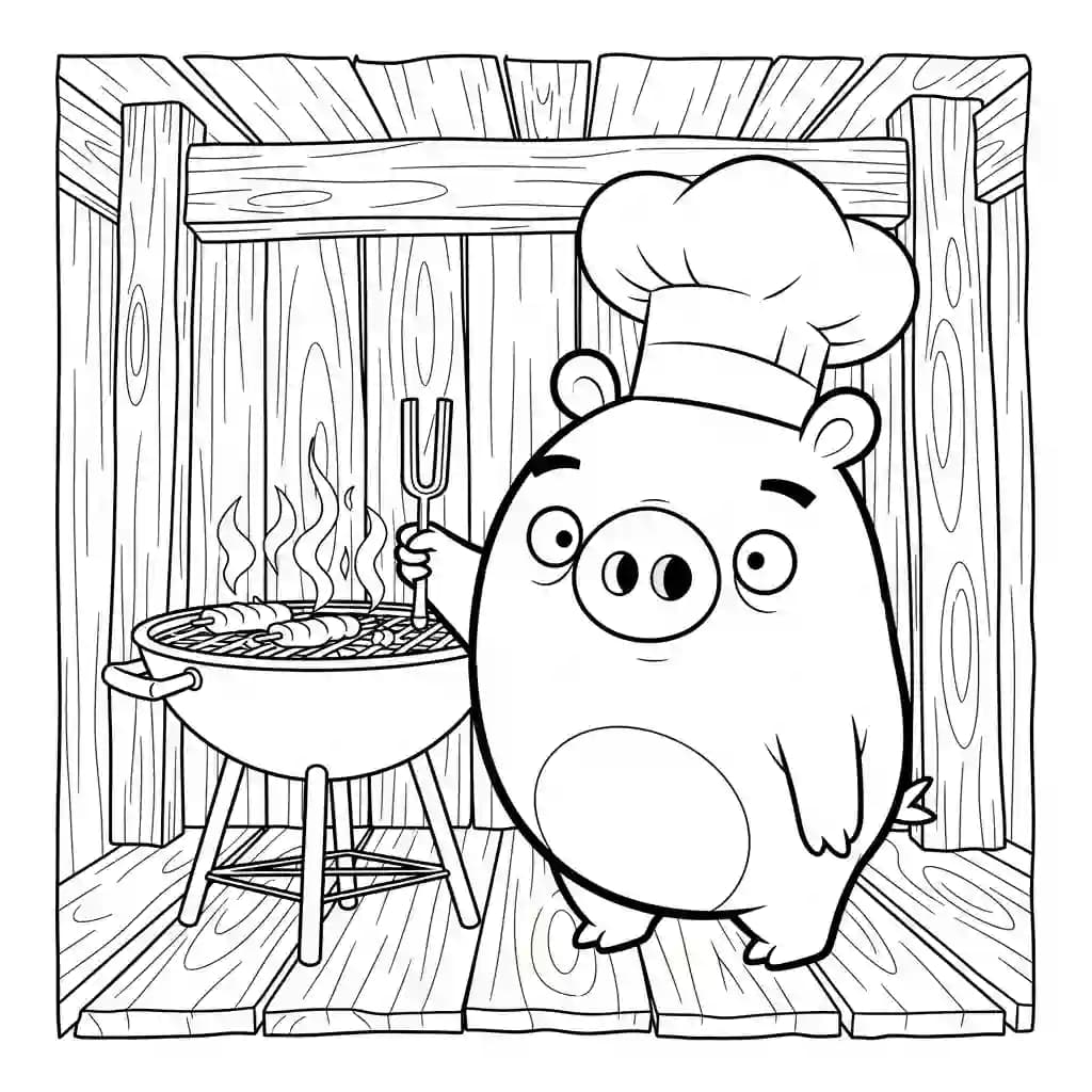 desenho de Angry Birds