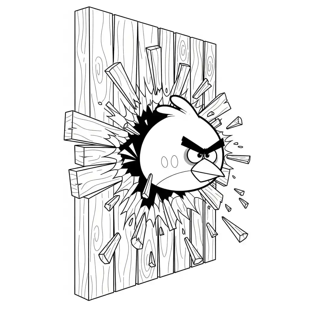 desenho de Angry Birds