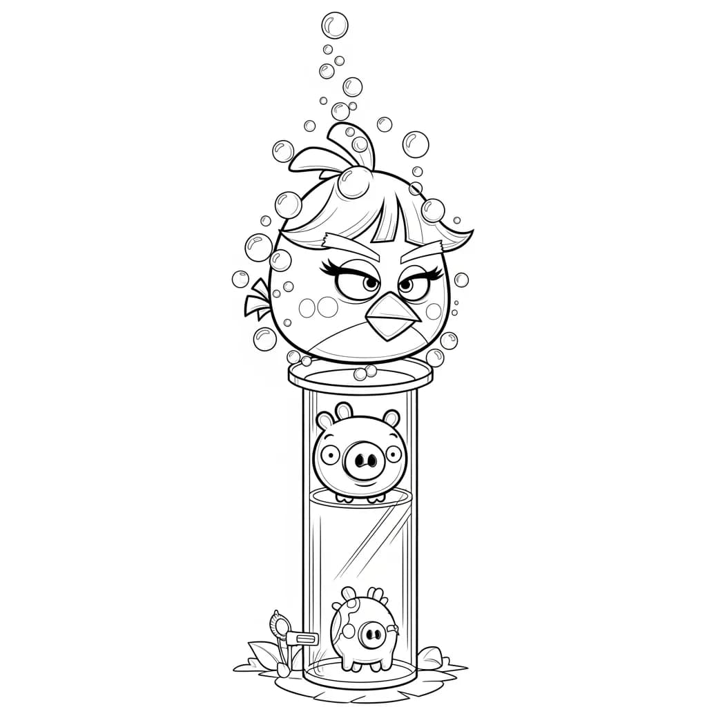 desenho de Angry Birds