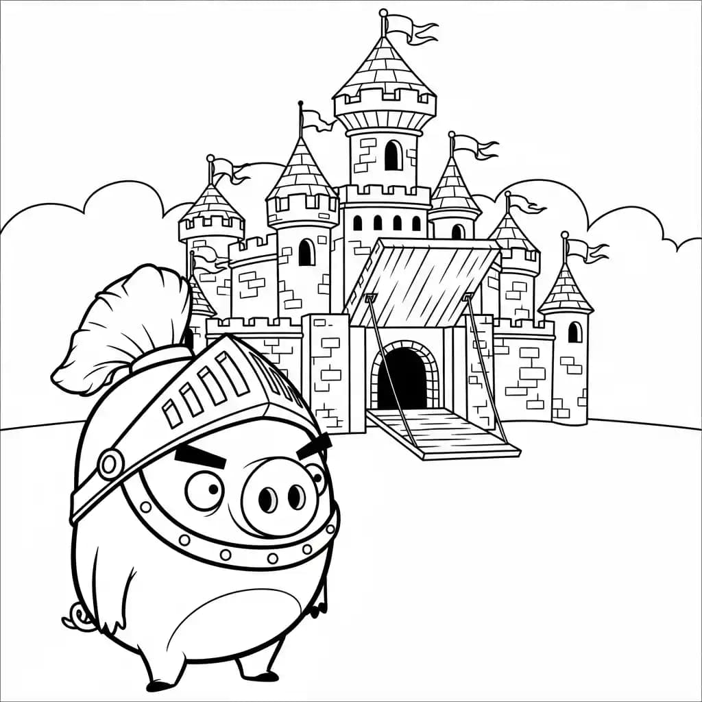 desenho de Angry Birds