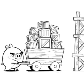 desenho de Angry Birds