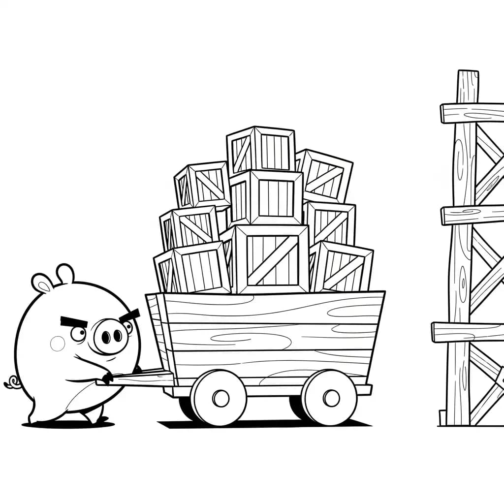 desenho de Angry Birds