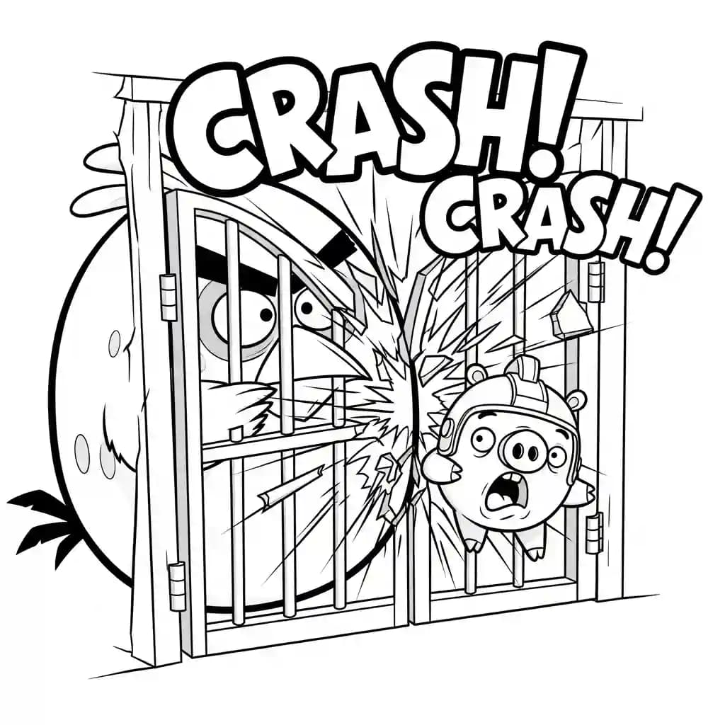 desenho de Angry Birds