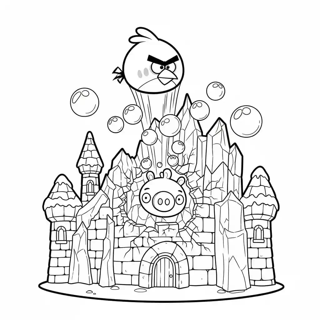 desenho de Angry Birds