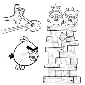 desenho de Angry Birds