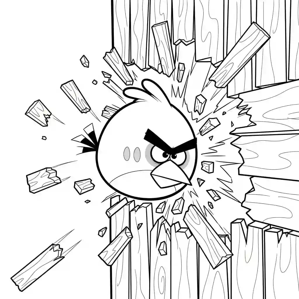 desenho de Angry Birds