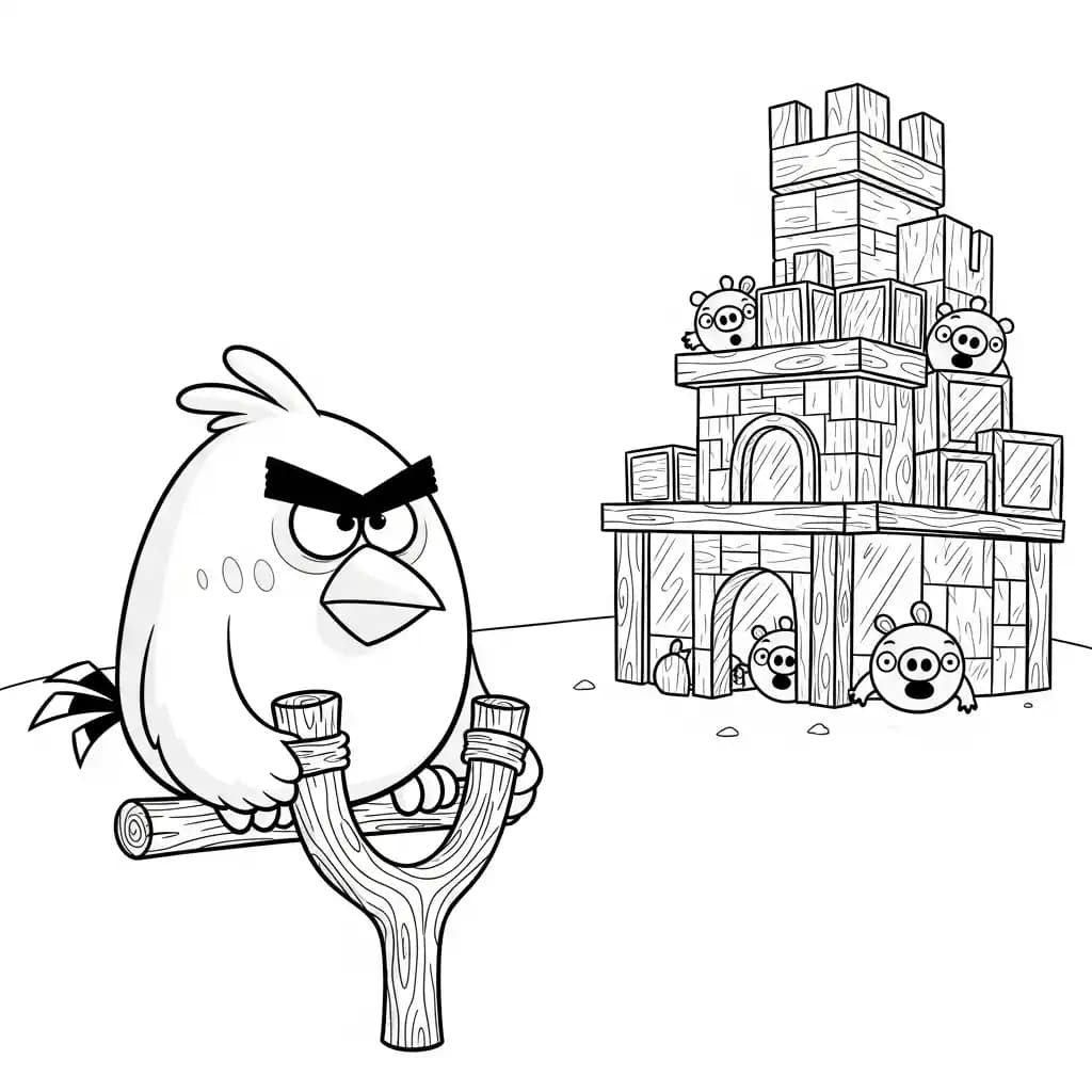 desenho de Angry Birds