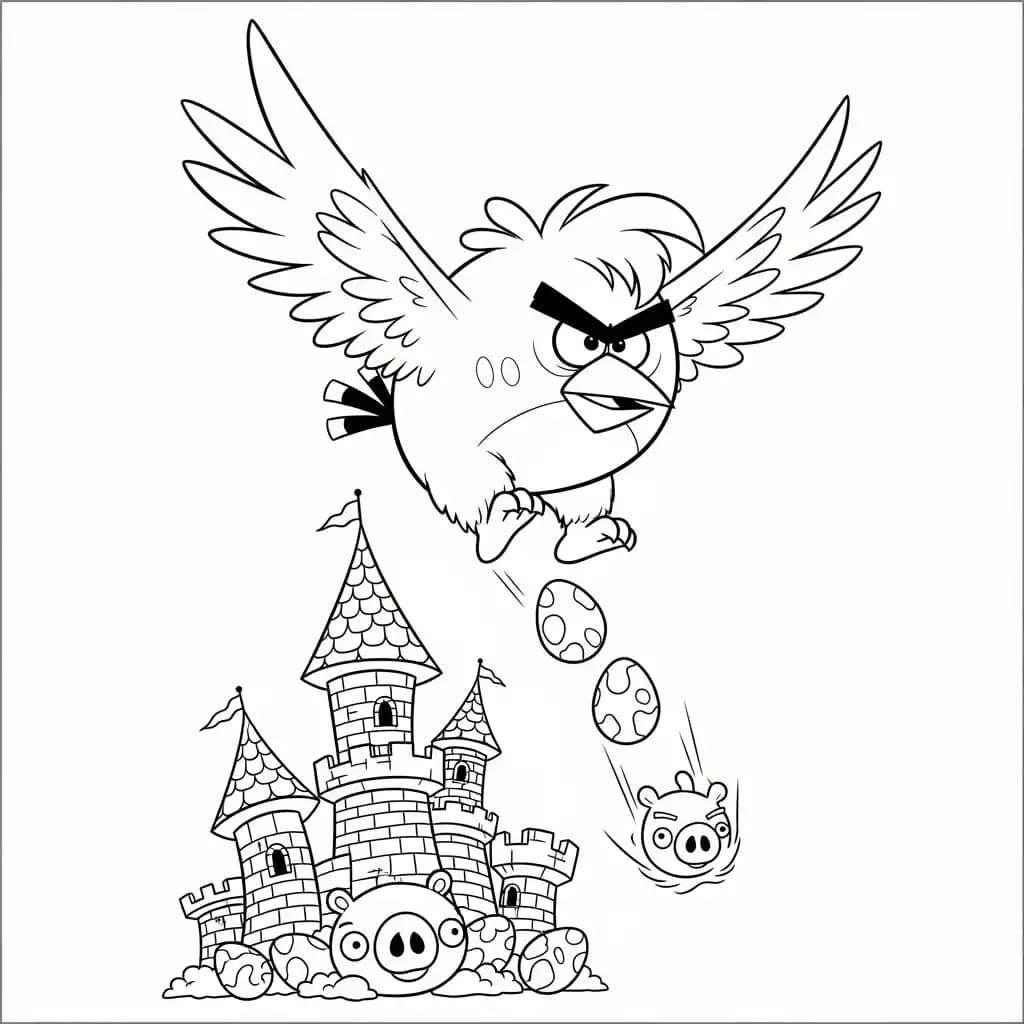 desenho de Angry Birds