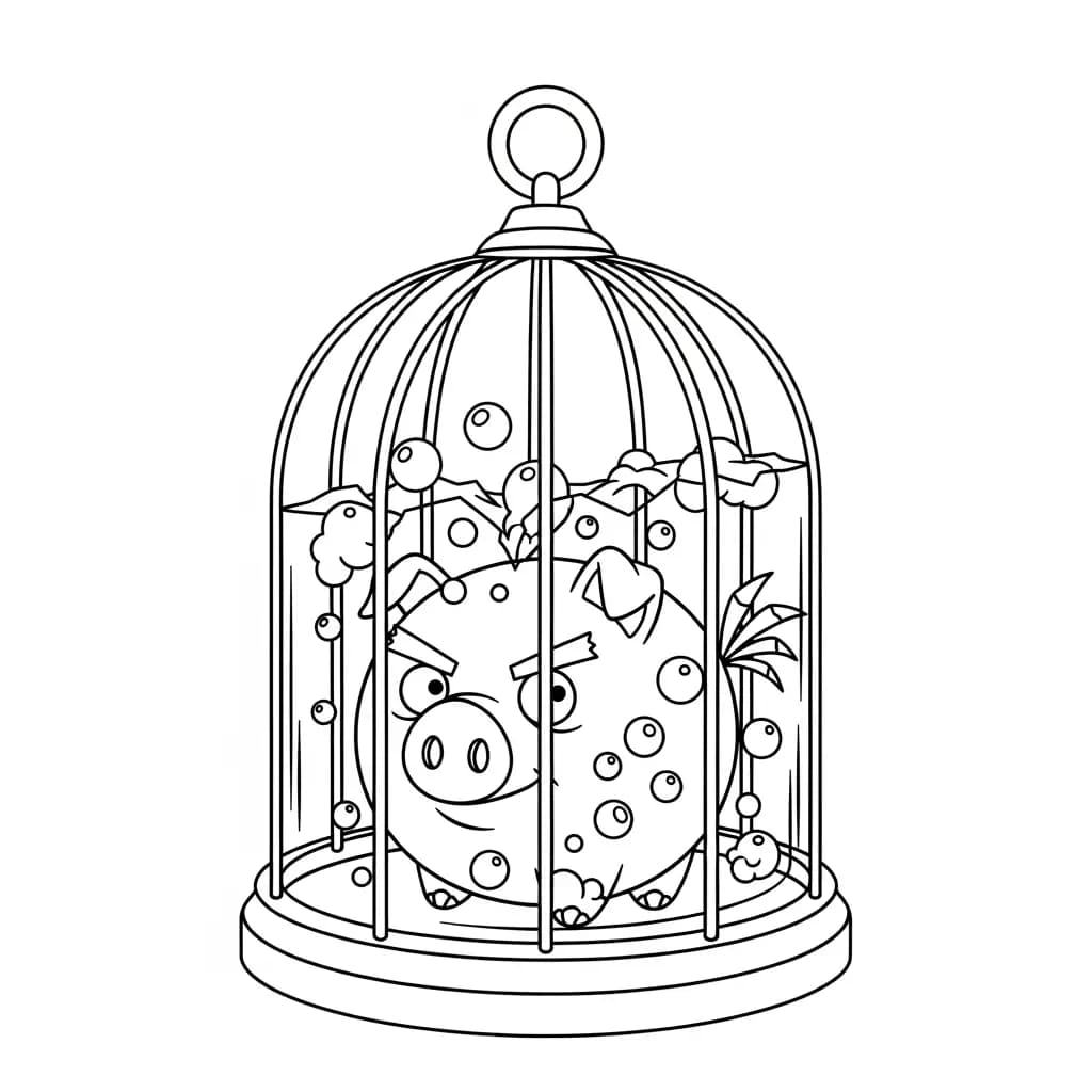 desenho de Angry Birds