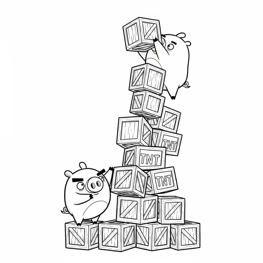 desenho de Angry Birds