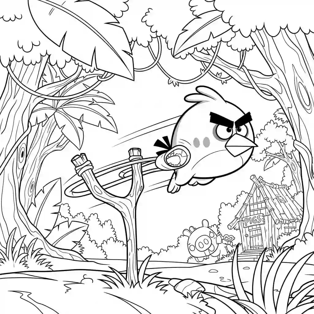 desenho de Angry Birds