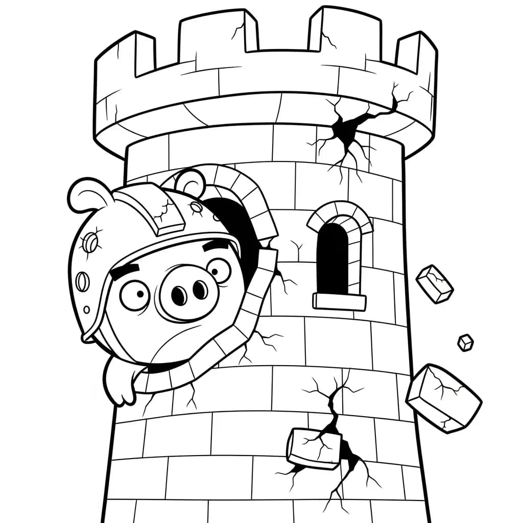 desenho de Angry Birds