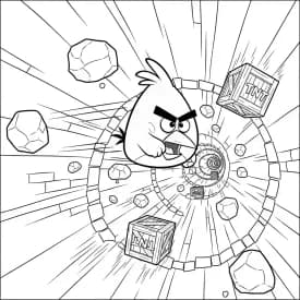 Desenho de Angry Birds para Colorir e Imprimir desenho de Angry Birds