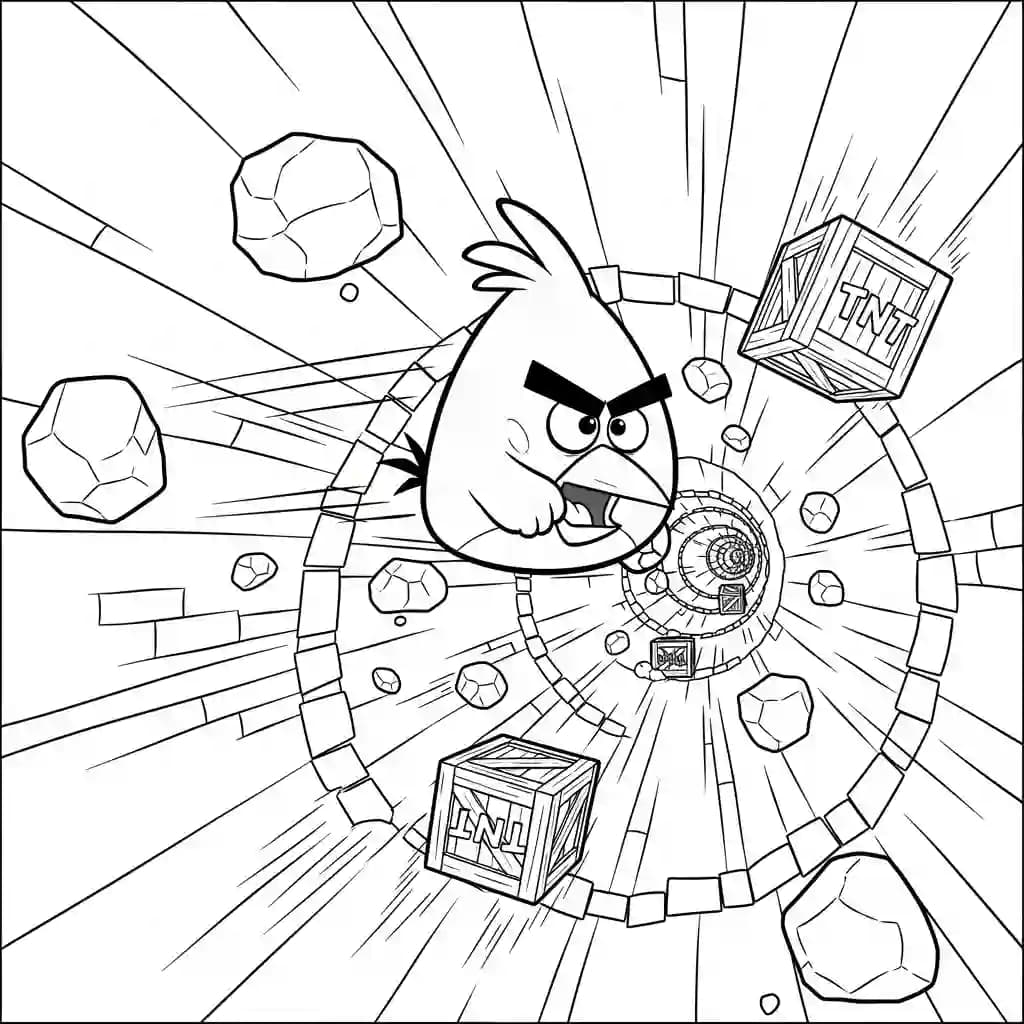 desenho de Angry Birds