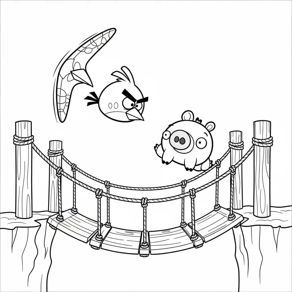 desenho de Angry Birds