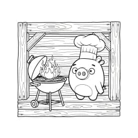 Desenho de Angry Birds para Colorir e Imprimir desenho de Angry Birds