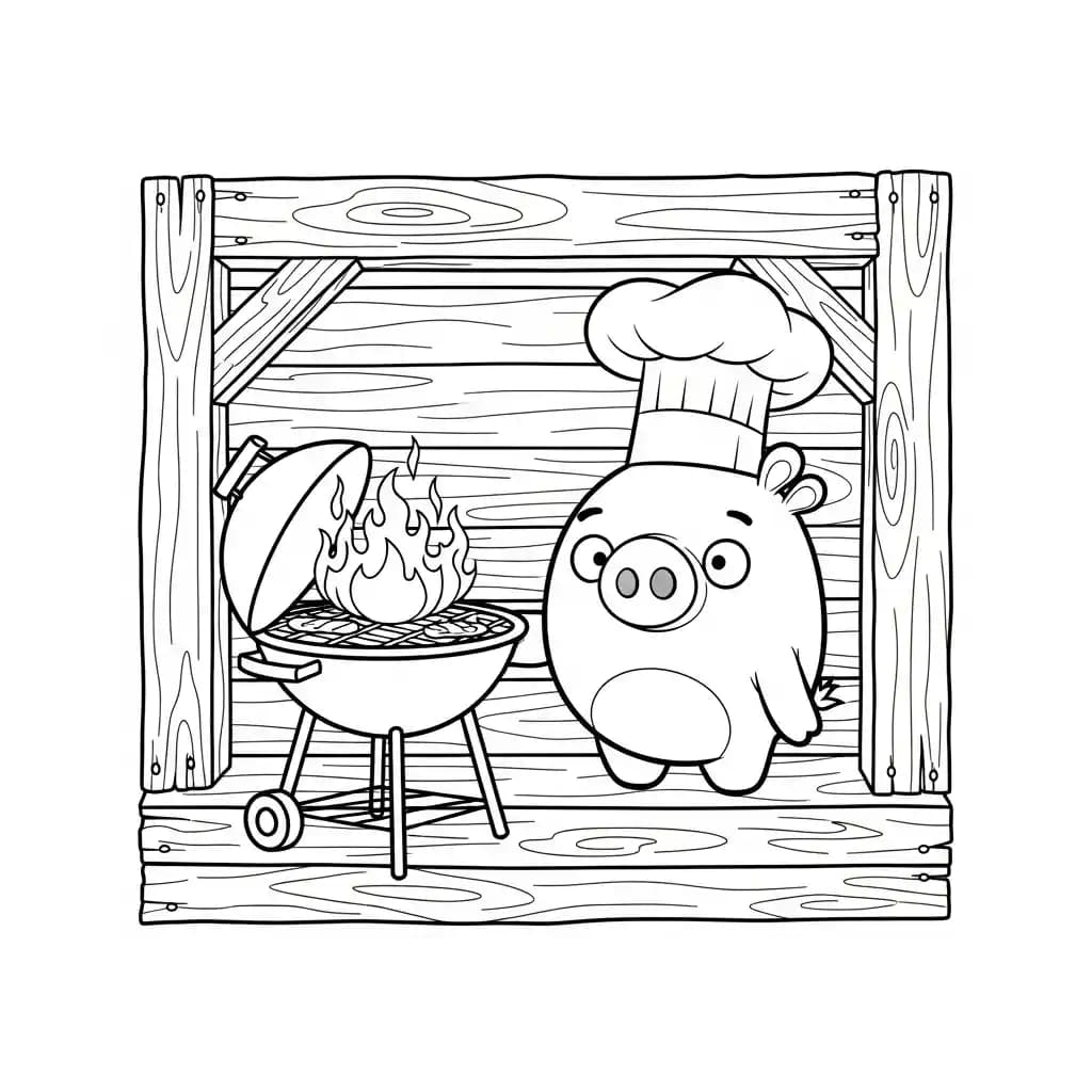 desenho de Angry Birds