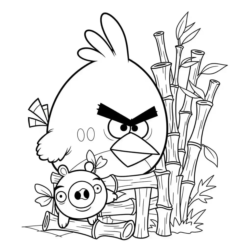 desenho de Angry Birds