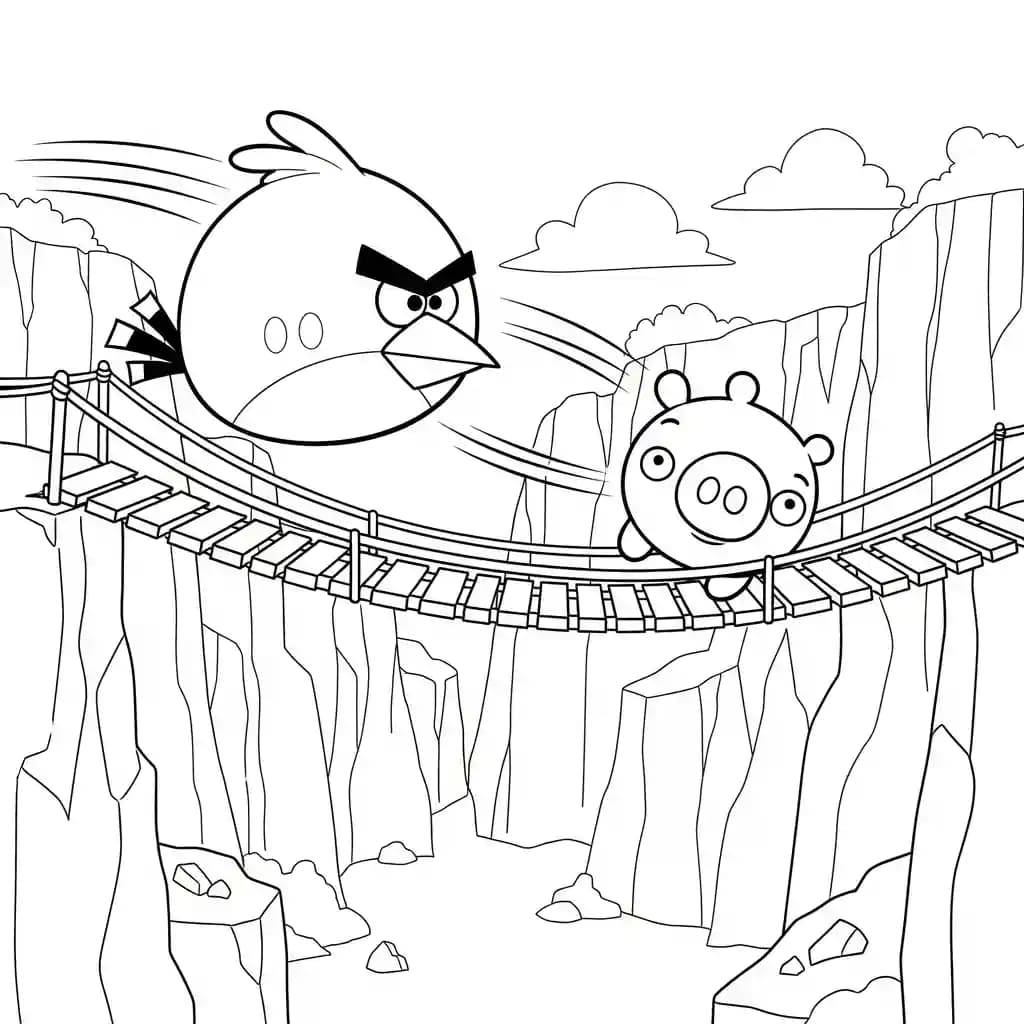 desenho de Angry Birds