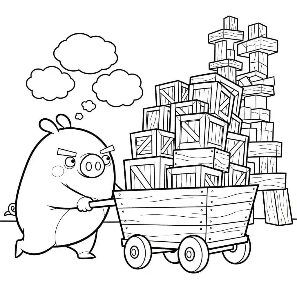 desenho de Angry Birds