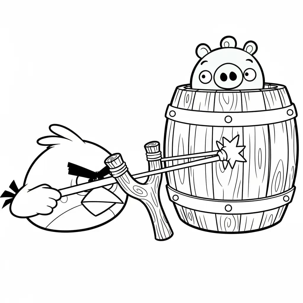 desenho de Angry Birds