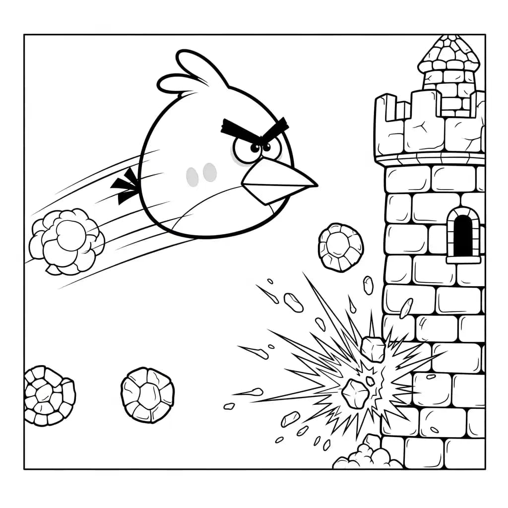 desenho de Angry Birds