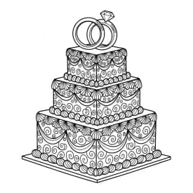 Desenho de Aniversário para Colorir e Imprimir