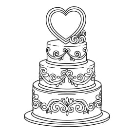 Desenho de Aniversário para Colorir e Imprimir