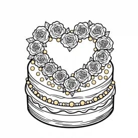 Desenho de Aniversário para Colorir e Imprimir