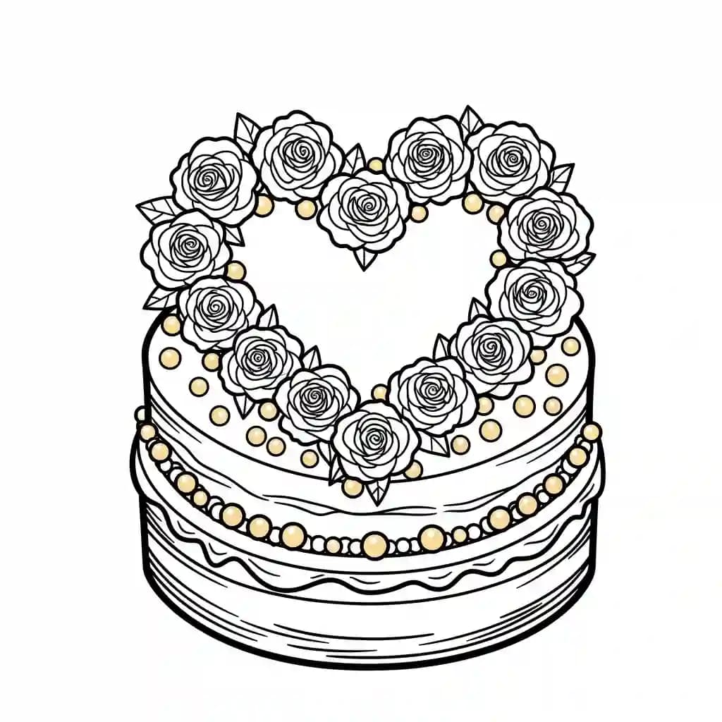 Desenho de Aniversário para Colorir e Imprimir