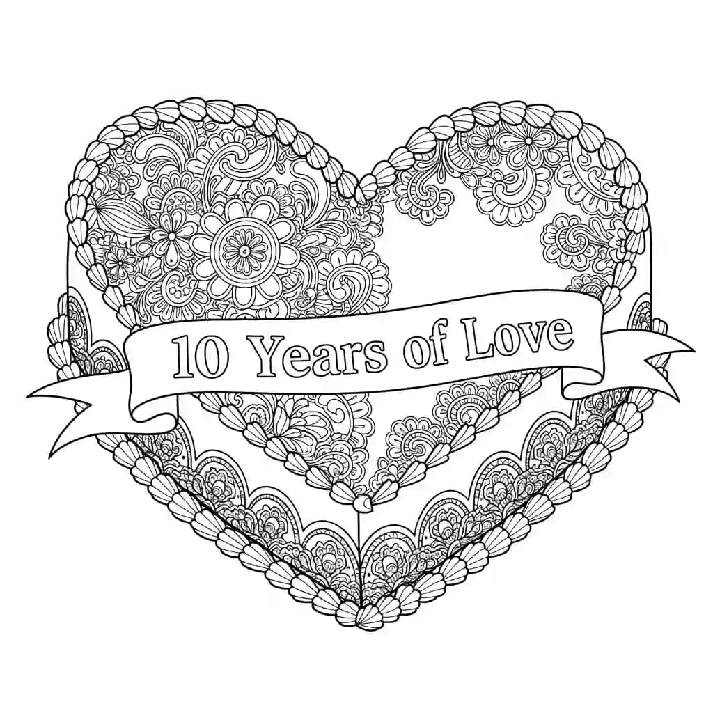 Desenho de Aniversário para Colorir e Imprimir