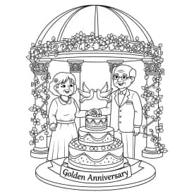 Desenho de Aniversário para Colorir e Imprimir