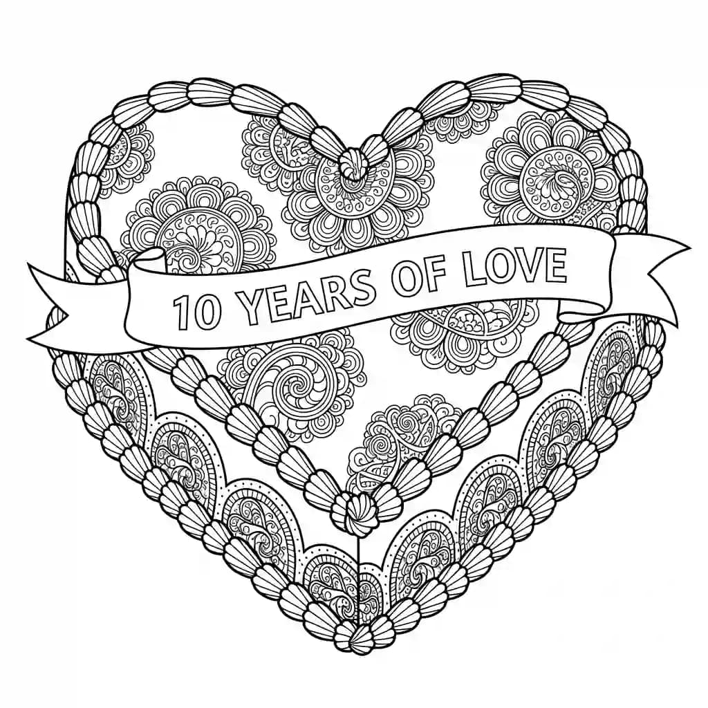 Desenho de Aniversário para Colorir e Imprimir