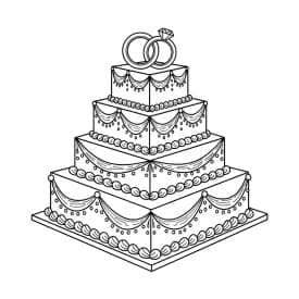 Desenho de Aniversário para Colorir e Imprimir