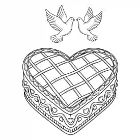 Desenho de Aniversário para Colorir e Imprimir