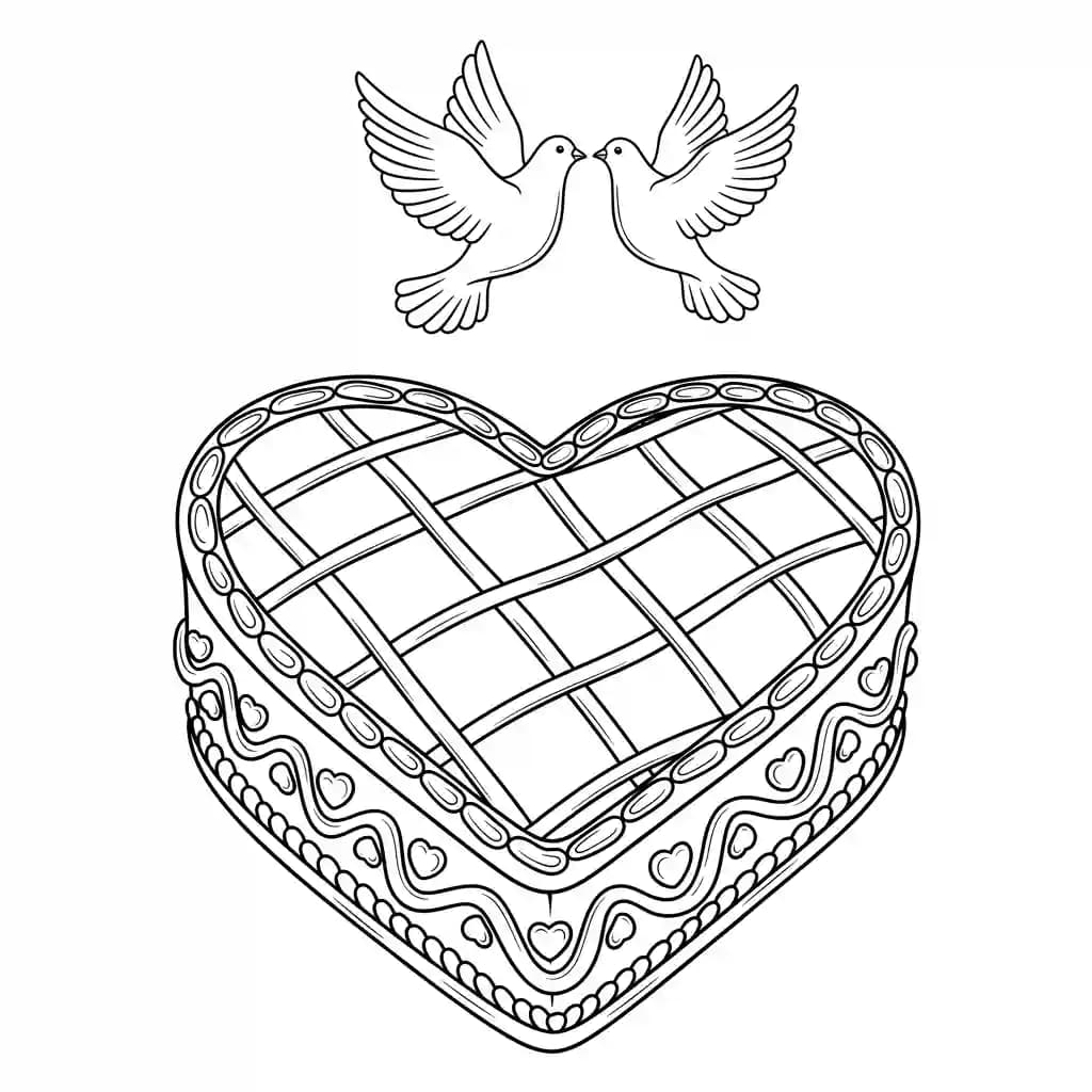 Desenho de Aniversário para Colorir e Imprimir