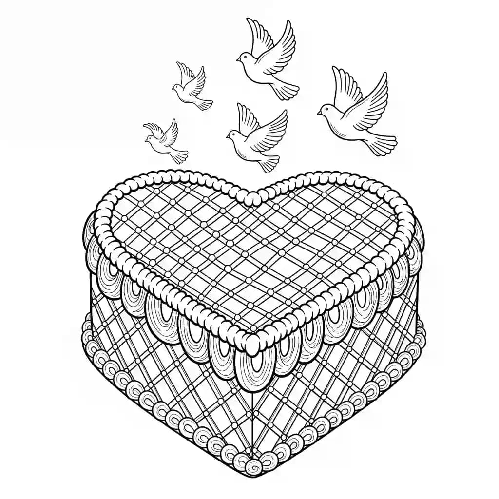 Desenho de Aniversário para Colorir e Imprimir