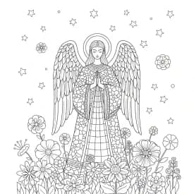 desenho de anjo para colorir