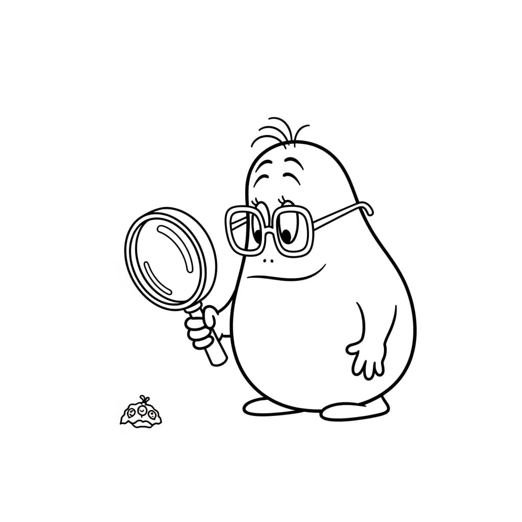 desenho de Barbapapa para colorir