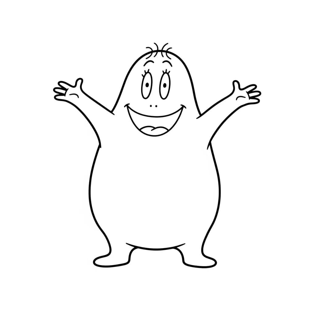 desenho de Barbapapa para colorir
