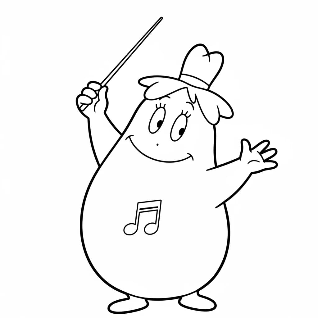 desenho de Barbapapa para colorir