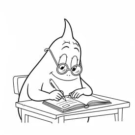 desenho de Barbapapa para colorir