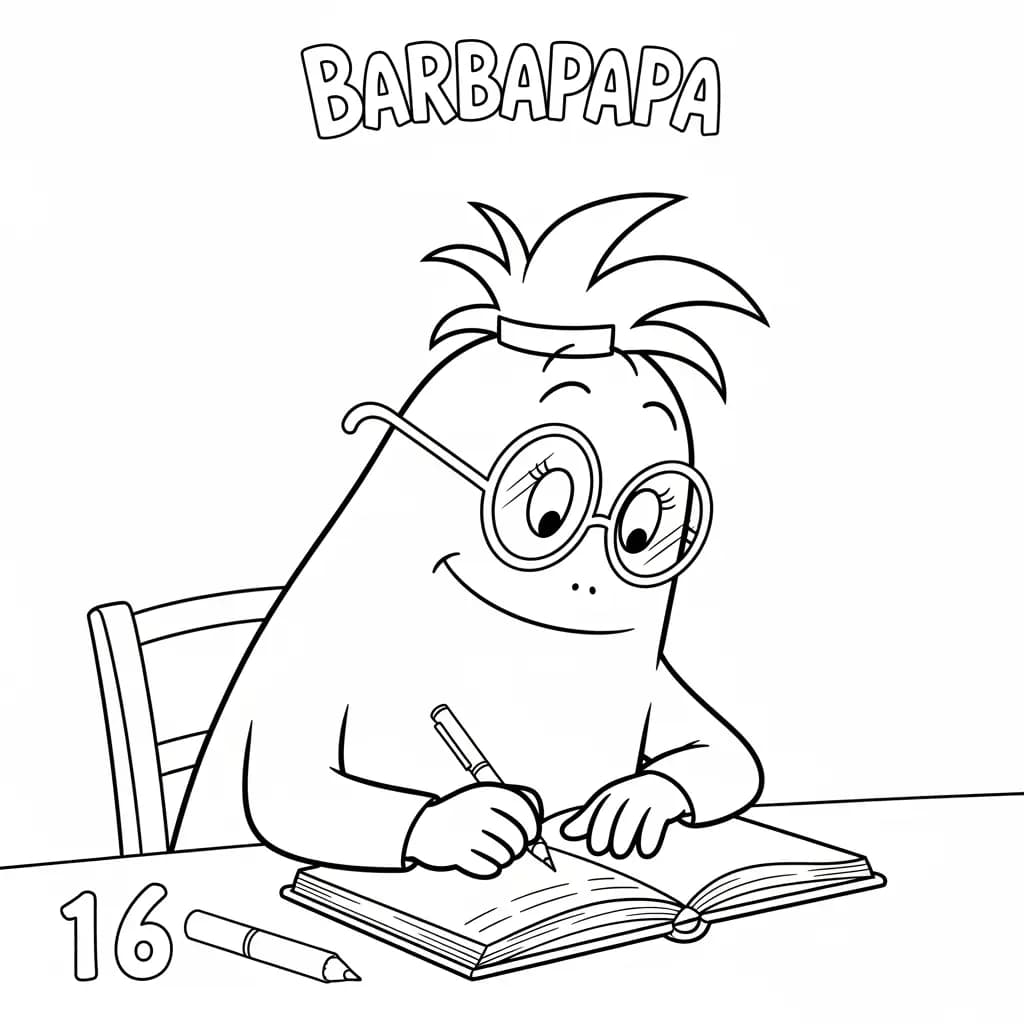 desenho de Barbapapa para colorir
