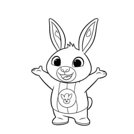 desenho de Bing Bunny para imprimir e colorir